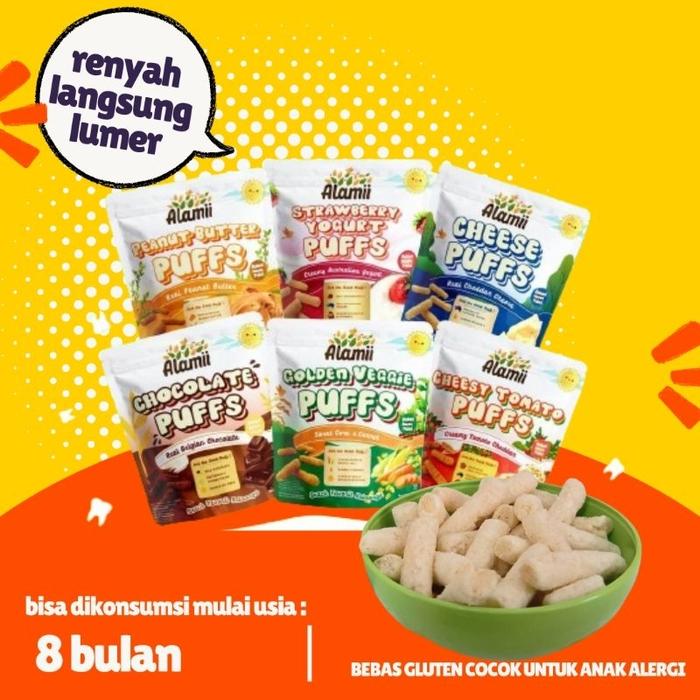 Gambar Snack Bayi Bulan ke atas Alamii puffs Biskuit Camilan Bayi dari Wildan GB undefined Tokopedia