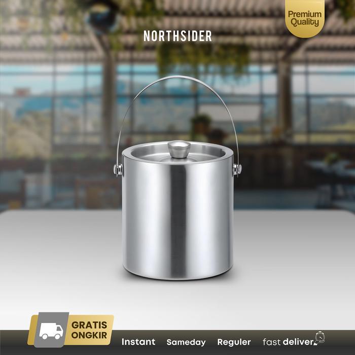 Gambar Wadah Es Batu Ice Bucket Double Wall Cooler stainless steel VCH01 - 1.3 Liter dari Northsider Coffee Shop undefined Tokopedia