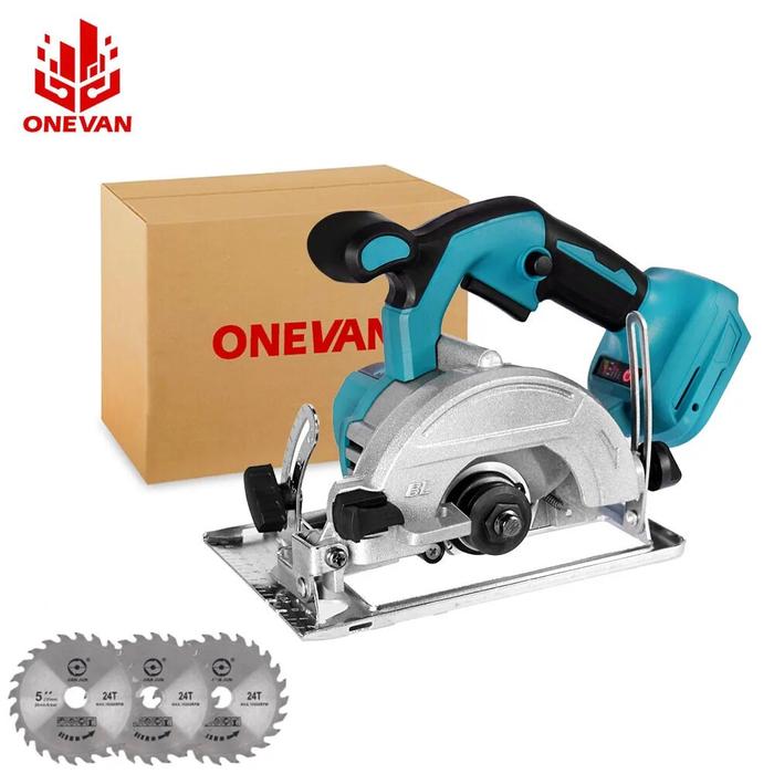 Gambar ONEVAN 125mm Brushless Circular Saw 10800RPM Saw DIY Power Tool Woodworking Power Tools dari Zephyr Zonest undefined Tokopedia