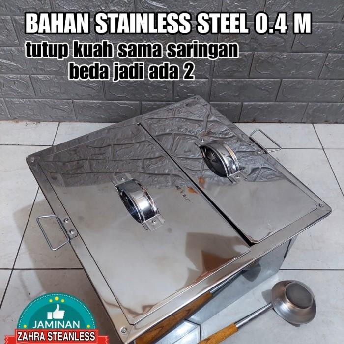 Gambar Dandang mie ayam- panci mie ayam kotak lubang 2, 1 set - tanpa saringan, pakai keran air dari A Z rumah lampu minimalis undefined Tokopedia