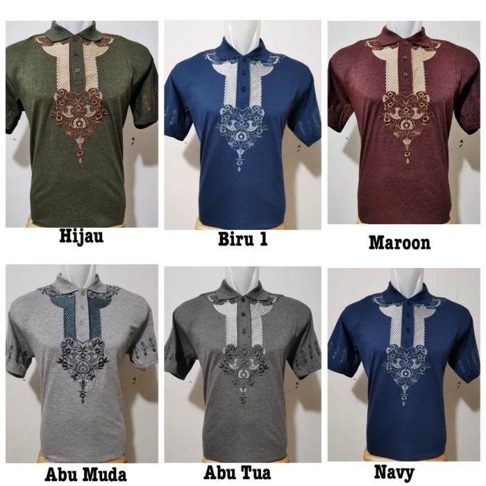 Gambar Baju Koko Dewasa Tangan Pendek Bahan Kaos|Baju Muslim Bordir|Kaos Koko - Hijau dari Buttercup ID_NEW undefined Tokopedia