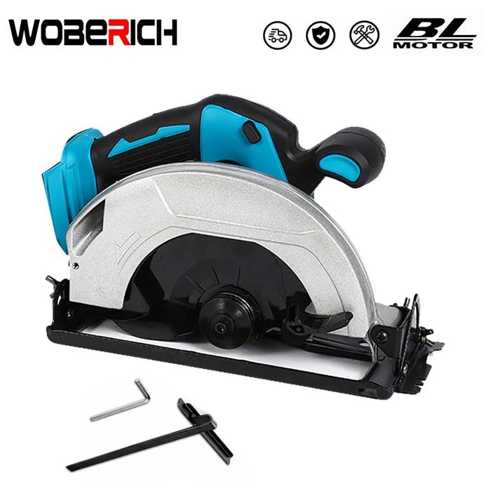 Gambar 7inch 180mm Brushless Circular Saw Handle Power Tools Dust Passage Saw Cutting Machine Makita 18V Battery dari Zephyr Zonest undefined Tokopedia