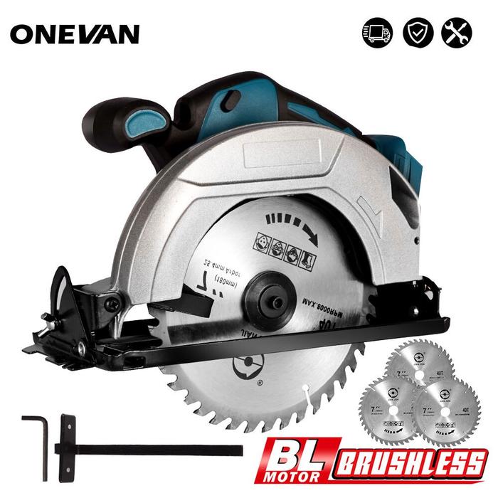 Gambar 180Mm Brushless Circular Saw 5000RPM Multifunctional Cutting Machine Power Tools Makita 18V Battery dari Zephyr Zonest undefined Tokopedia