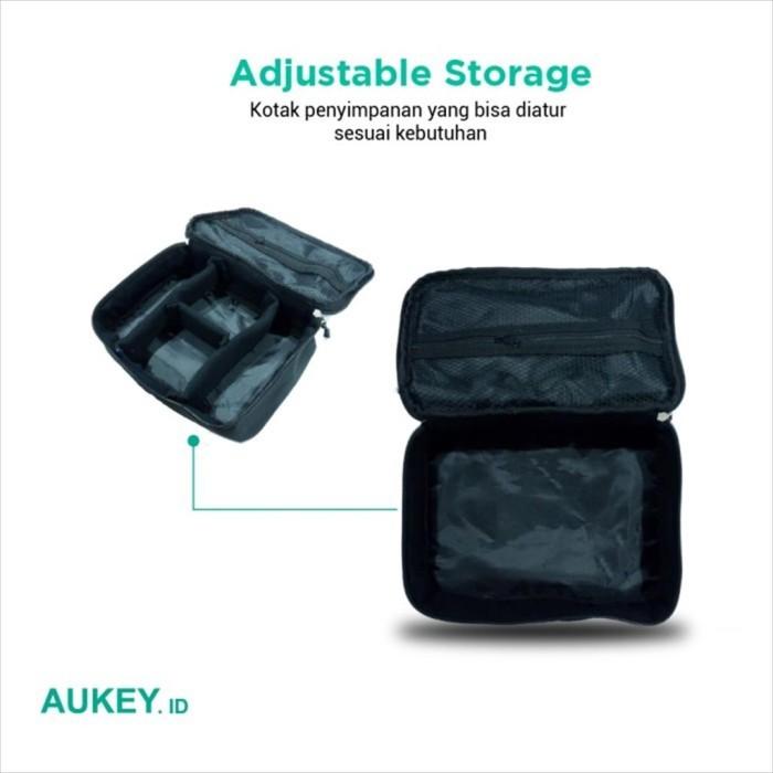 Gambar Travel Kit Aukey Accessories Organizer Pouch Bag - 23 x 6,5 x 16cm - 25 x 7 x 18cm dari MOUCHI SHOP71 undefined Tokopedia