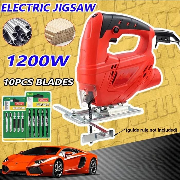 Gambar 【100%-New】 Jigsaw 1200w Power Tools Cutting Wood Household Chainsaw Multifunctional Reciprocating Cut dari Zephyr Zonest undefined Tokopedia