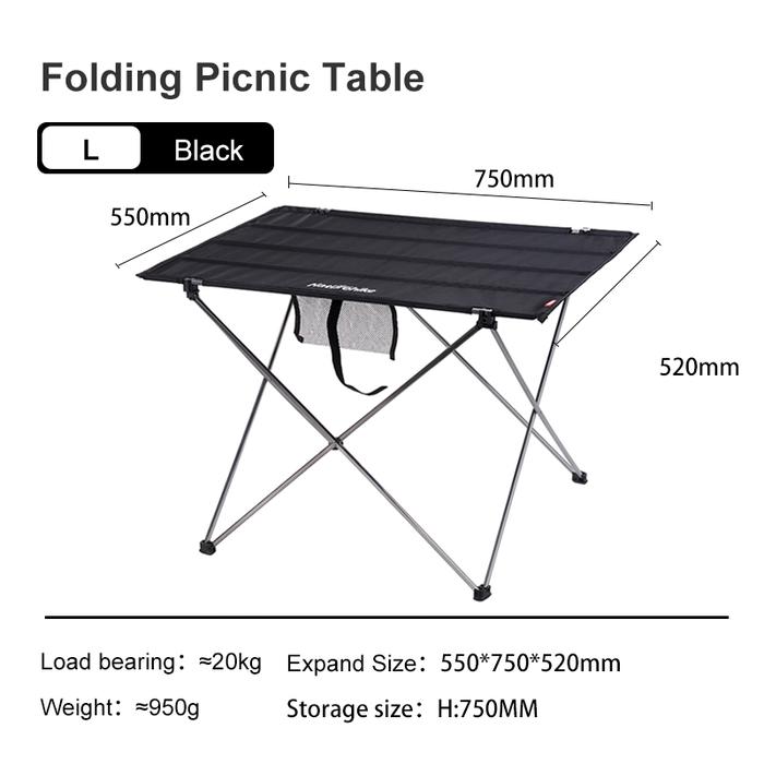 Gambar Baru NatureHike Portable Camping Table Foldable Table Folding Table Ultralight Portable Table Travel Wild Dining Picnic Table Outdoor Furniture Outdoor Coffee Table Mini Side Table Small Table Foldable NH20JJ020 dari Jecheon Joyful undefined Tokopedia