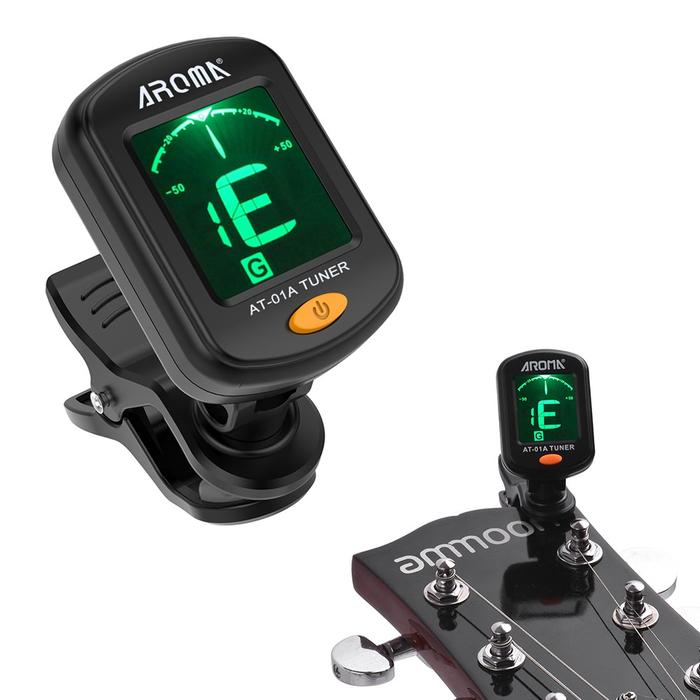 Gambar Guitar Tuner Clip-on Rotatable Chromatic Digital Tuner LCD Display Mini Guitar Bass Ukulele Violin Acoustic Musical Instrument dari Whisker Wonders undefined Tokopedia