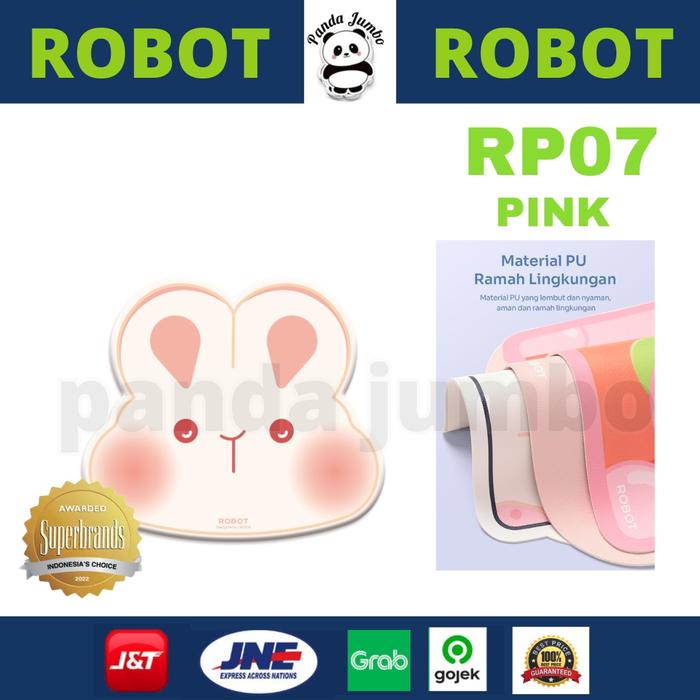 Gambar ROBOT RP07 MOUSEPAD KELINCI LUCU DESIGN RABBIT - PINK dari Panda Jumbo undefined Tokopedia