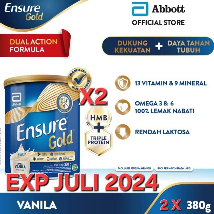 Gambar ENSURE GOLD HMB VANILA 850 GRAM/850GR/VANILLA/GANDUM dari Bubbleliciouss undefined Tokopedia