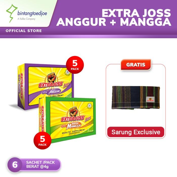 Gambar Extra Joss Anggur 5 Pack + Extra Joss Mangga 5 Pack - Mix 10 Pack - Free Sarung dari Abdul Malik Pecel Lele undefined Tokopedia
