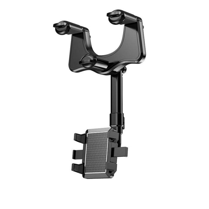 Gambar PREMIUM Car Rear view Mirror Kaca Spion Rotatable Mobile Phone Holder dari Audience Store Now undefined Tokopedia