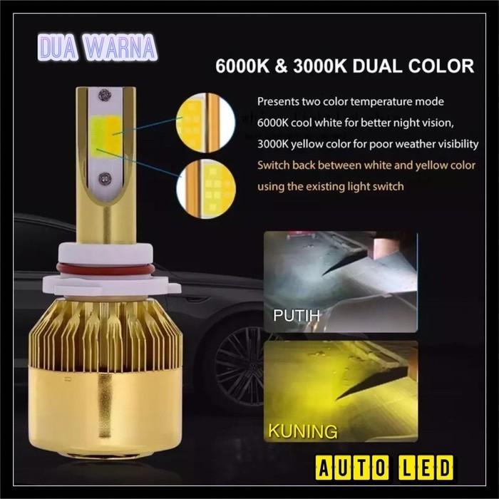 Gambar X-BRIGHT LAMPU DEPAN MOBIL LED 2 WARNA H8 H9 H11 HB3 HB4 H1 H7 2 PCS - HB3 9005 dari Choco LED undefined Tokopedia