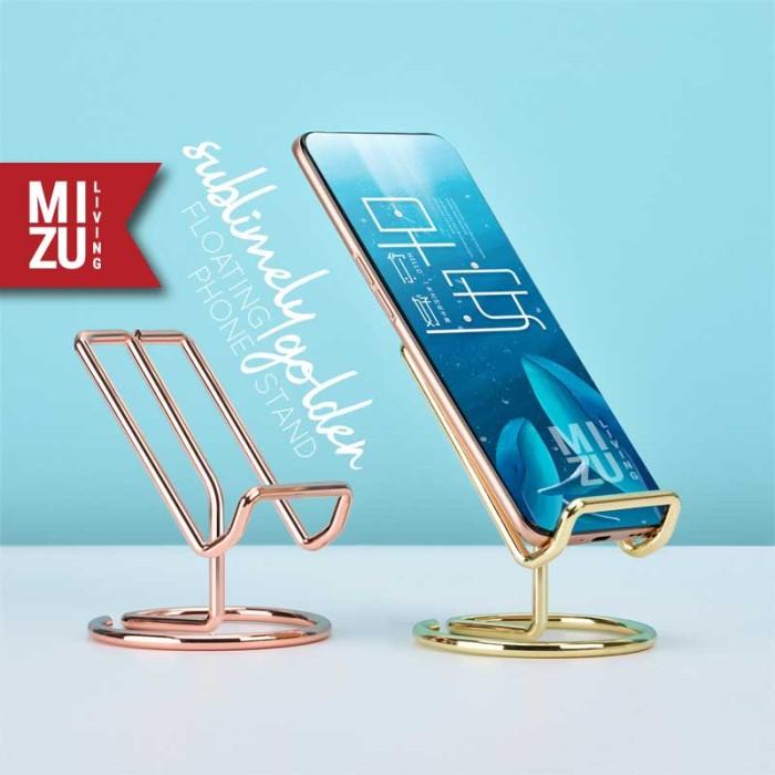 Gambar PREMIUM SUBLIMELY GOLDEN Floating Phone Stand Mobile Holder Dudukan HP - Kuning dari Audience Store Now undefined Tokopedia