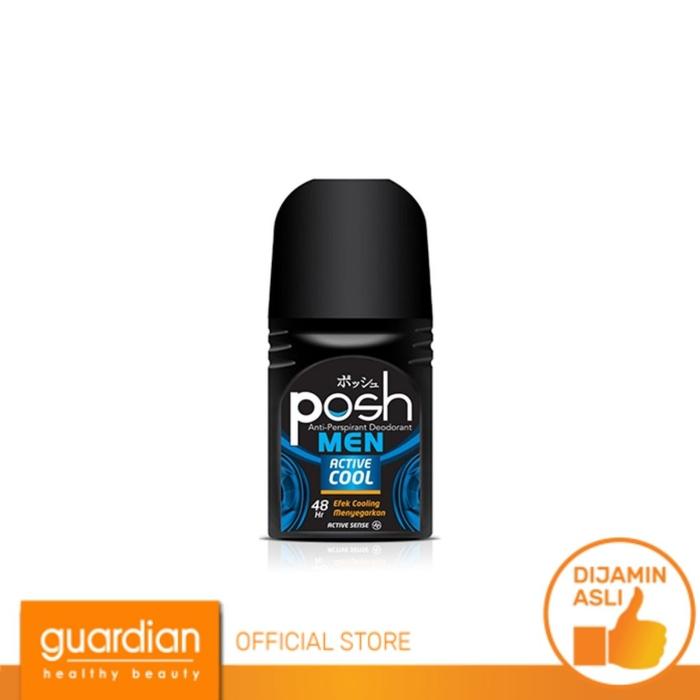 Gambar Posh Men Roll On Deodoran Active Cool 50Ml dari Guardian Official Store undefined Tokopedia
