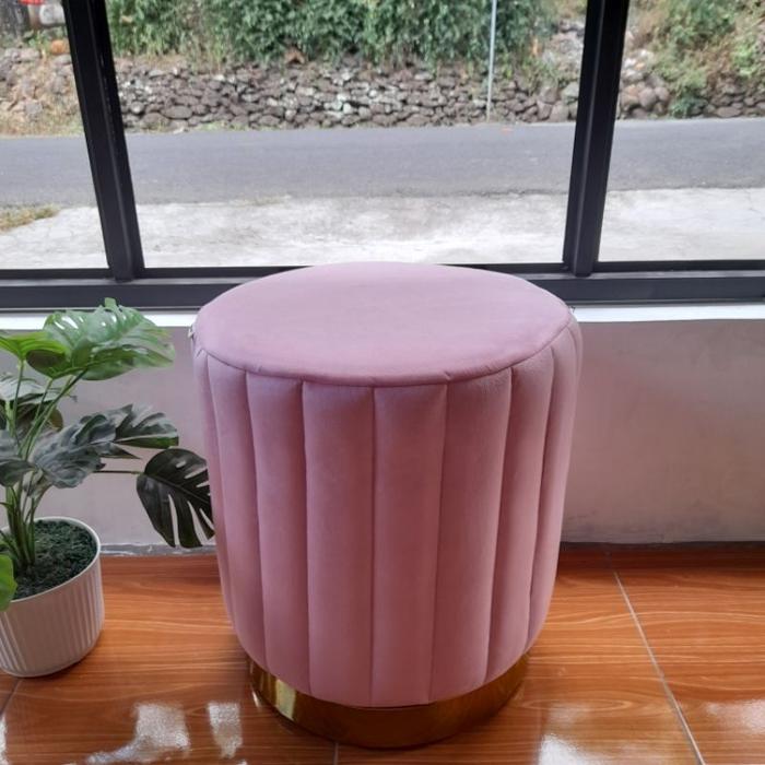 Chair Bulat Roda Jual Stool bulat roda / stool sofa / stool kaki besi / kursi meja rias ...