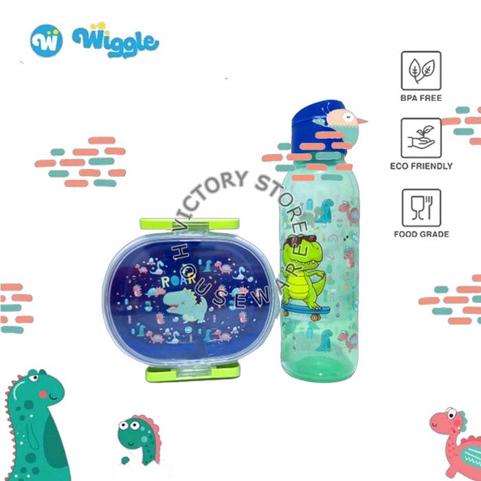 Gambar WIGGLE Lunch Box Set Paket Hemat Pink Dessert Lunch Box Dan Botol Minum Anak Kreatif - 04202-SQ205 D dari Technoplastik.id undefined Tokopedia