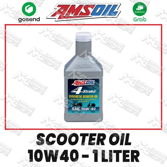 Gambar Oli Amsoil Scooter Metric Motorcycle 4T 10w40 20w50 100% Fullsynthetic - Scooter Oil dari Sinar Teknik Otomotif undefined Tokopedia