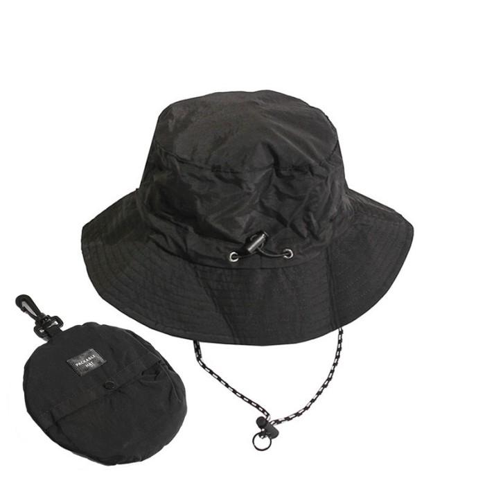 Gambar PROMO! Dylee&Lylee Waterproof Bucket Hat Topi Bucket Anti Air Pria Wanita - Black - Black dari brandnewone undefined Tokopedia