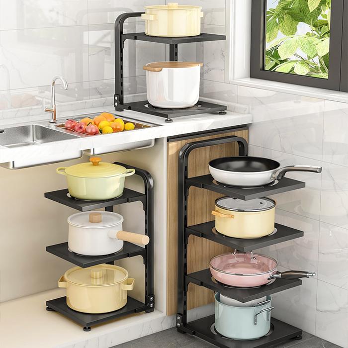 Gambar Home Organization And Storage Pot Rack For Kitchen Organizer dari segara muda undefined Tokopedia