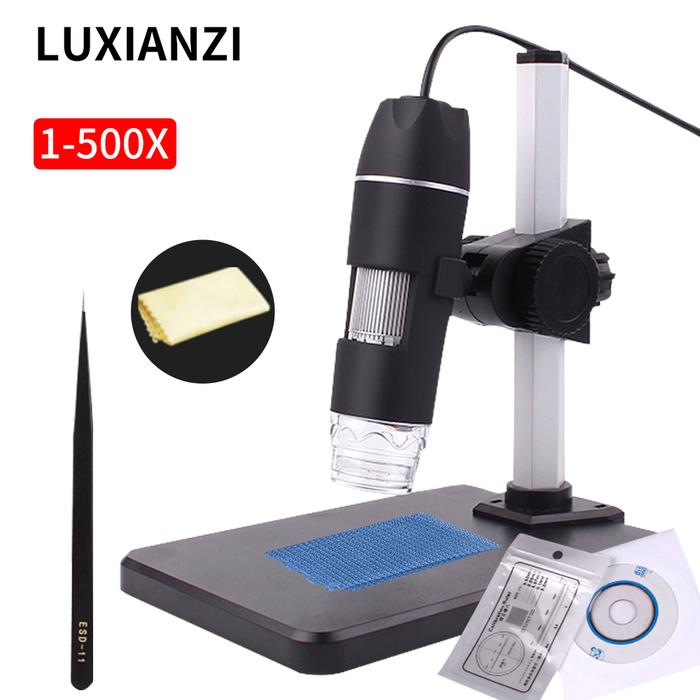 Gambar LUXIANXI 500X Digital Electronics Microscope For Soldering R dari Sinar Elektrik ID undefined Tokopedia