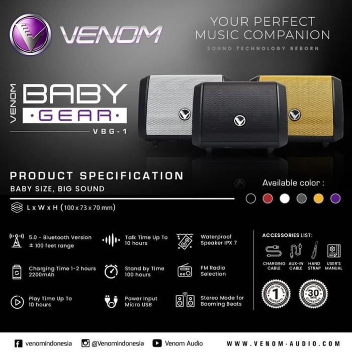 Gambar VENOM BABY GEAR VBG-1 Speaker Bluetooth dari Syarian22 undefined Tokopedia