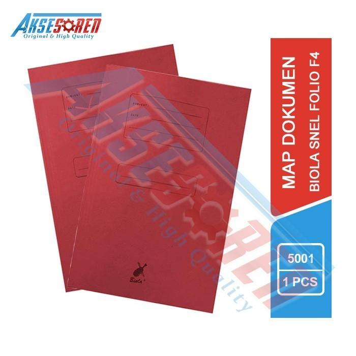 Gambar Map Biola Snel Folio F4 [5001] / Stopmap Kertas Dokumen Premium Paper - Merah dari Aksesoren undefined Tokopedia