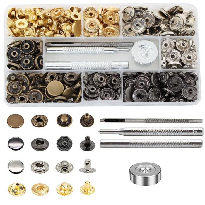 Gambar 80 Set Kancing Jepret Besi/Kancing Snap Button/Alat Pasang Kancing/Alat Kancing Snap Utk Tas Dompet Pakaian BERKUALITAS - 1Set dari TAKASHIMURA STORE 13 undefined Tokopedia