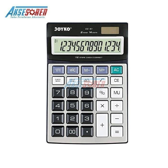 Gambar Kalkulator 14 Digit Joyko [CC-41] Check Correct / Calculator Office - Hitam dari Aksesoren undefined Tokopedia