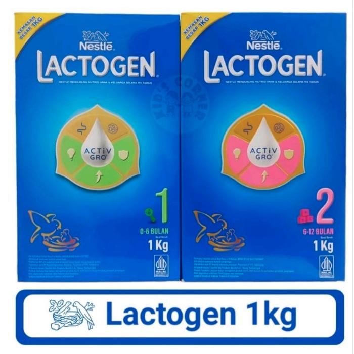 Gambar SUSU NESTLE LACTOGEN 1KG TAHAP 1 / TAHAP 2 dari ghani toserba_ undefined Tokopedia