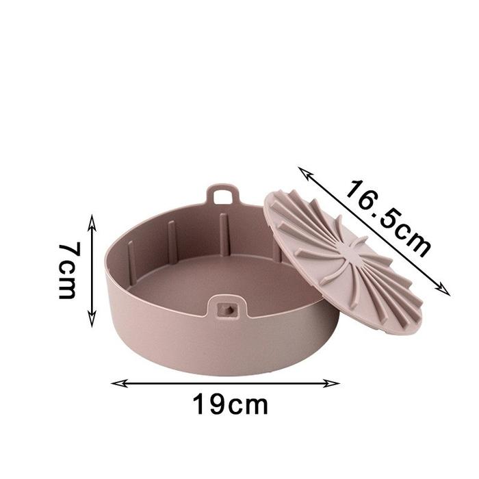 Gambar SST Air Fryer Silicone Pot/Basket Keranjang Baskom/Silicone Air Fryer Pot/Silikon Pot Round TERLARIS - Brown-19cm dari TAKASHIMURA STORE 13 undefined Tokopedia