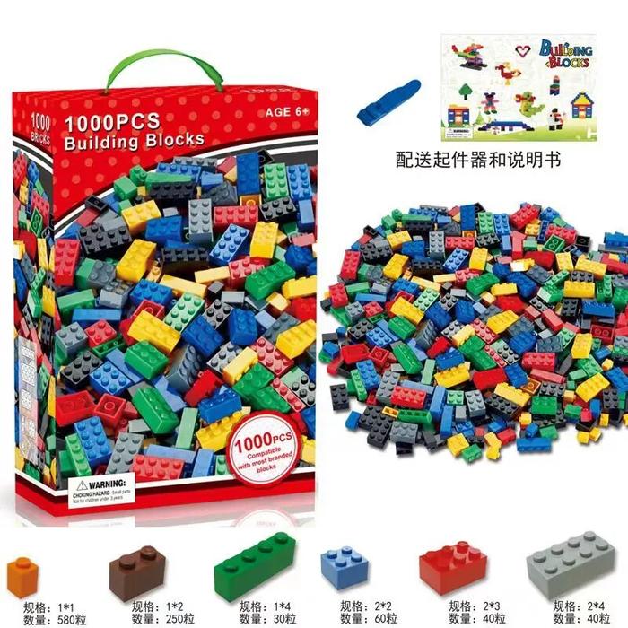 Gambar KMNJ 1000 Pieces DIY Creative Building Blocks Bulk Sets Classic Bricks dari Everytime1 undefined Tokopedia