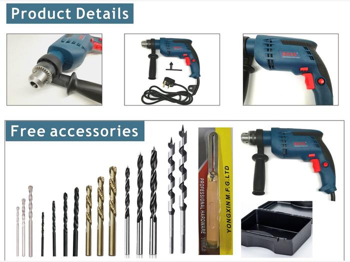 Gambar Boss Power Tools High Quality Drilling Machines 650W With Hand Tool Se dari Velvet Voyage undefined Tokopedia