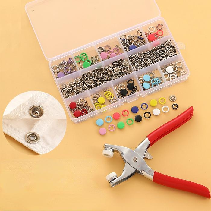 Gambar 100PCS Metal Snap Buttons with Pliers Children's Clothing Buttons dari fattah clotjing undefined Tokopedia