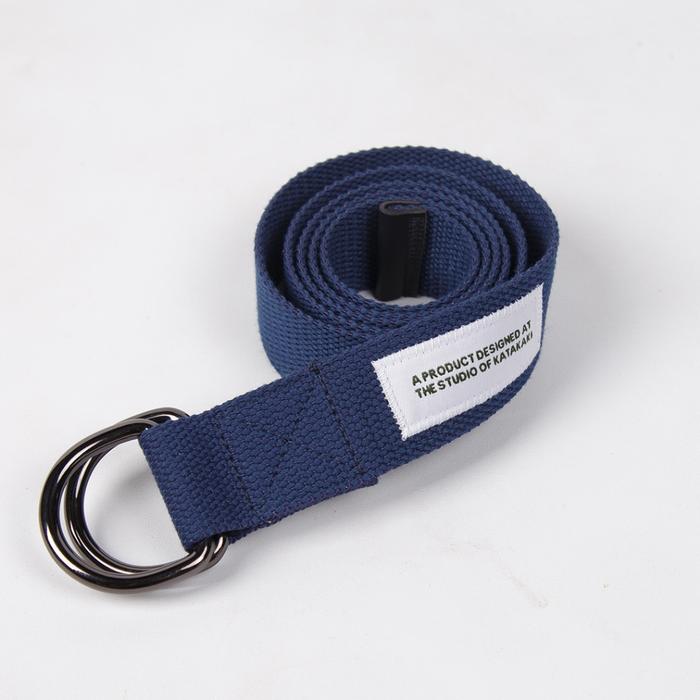 Gambar Katakaki Ikat Pinggang Pria Wanita Duble D Ring 38mm - Navy Blue - Navy Blue dari katakaki undefined Tokopedia