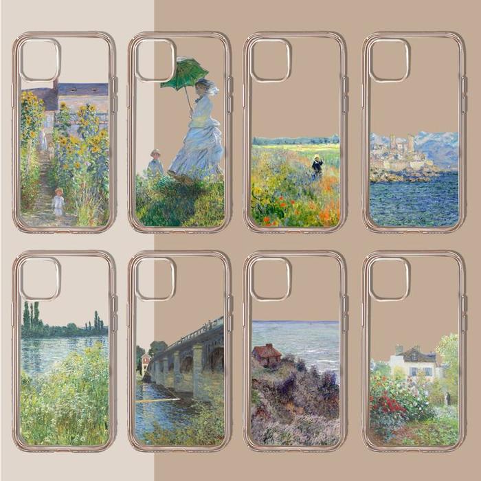 Gambar Claude Monet Painting Art Aesthetic Phone Case Transparent soft For dari Hikmah Gamis Grosir undefined Tokopedia