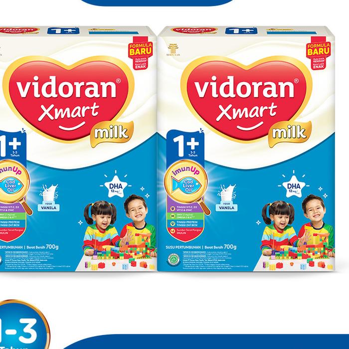 Gambar Berkualitas VIDORAN XMART 1+ Imun Up SUSU FORMULA MADU 925 G dari toko lia id undefined Tokopedia
