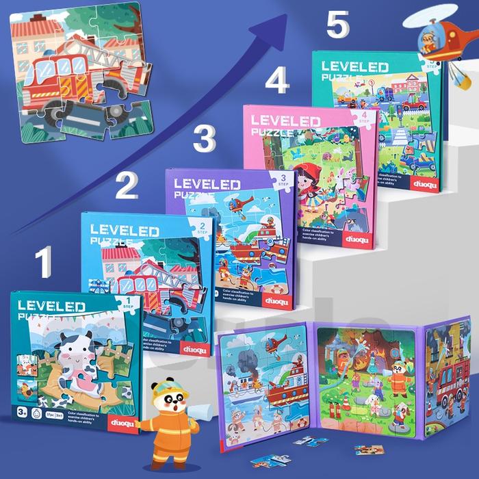 Gambar [cod][bayar di tempat] mainan puzzle book magnet leveled puzzles 3 in dari Cahayaglowing undefined Tokopedia