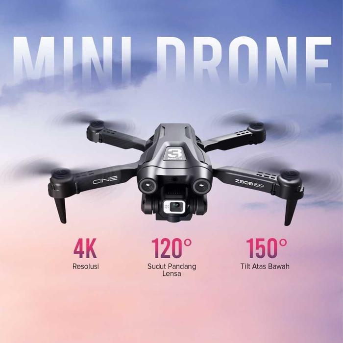 Gambar CINE Drone 4K HD Dual Camera Obstacle Avoidance 2000mAh - Z908 PRO - Hitam dari Warungandalan undefined Tokopedia