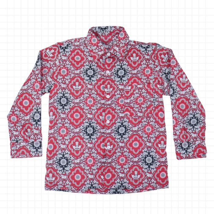 Gambar BAJU BATIK  SD TUNAS HARAPAN LENGAN PANJANG - S dari Sevenstars Garment undefined 5 Tokopedia