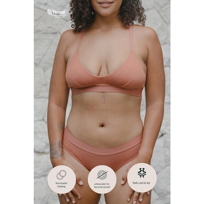 Gambar Bra - Sare Studio Padma Padded Tencel Triangle Bra - Bh - 1 Pcs - Rosewood, L dari PT LESTARI SEHATI undefined Tokopedia