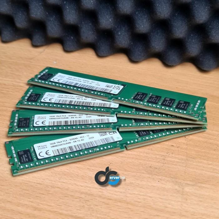 Hynix 16GB 2R×8 DDR4-3200R-RE2-12 4本 Hynix 16GB 2R×8