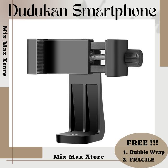 Gambar Dudukan Smartphone Clip Rotate Bracket Holder Tripod Monopod - Black dari Mix Max Xtore undefined Tokopedia