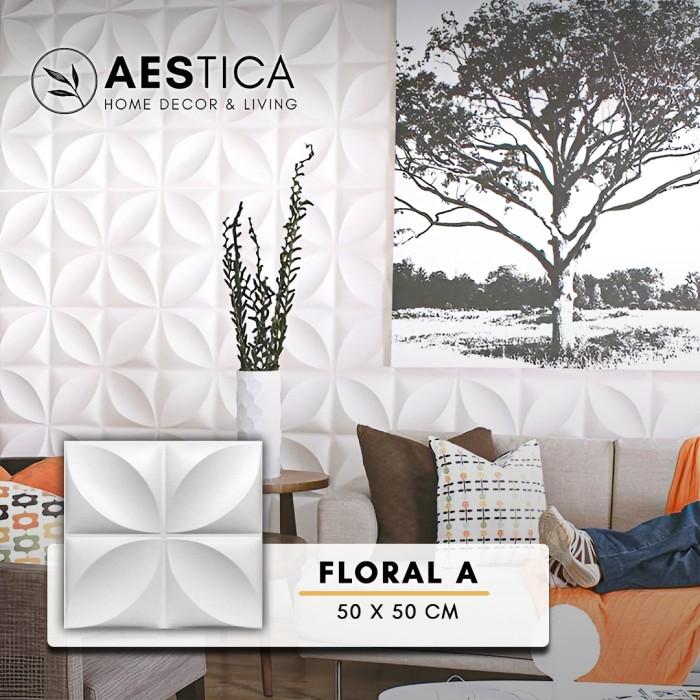 Gambar 3D PVC Wall panel Dinding 50x50CM Wallpaper | Dekor rumah | Home Decor - Floral-A dari Pusatbelanjamurah_store undefined Tokopedia