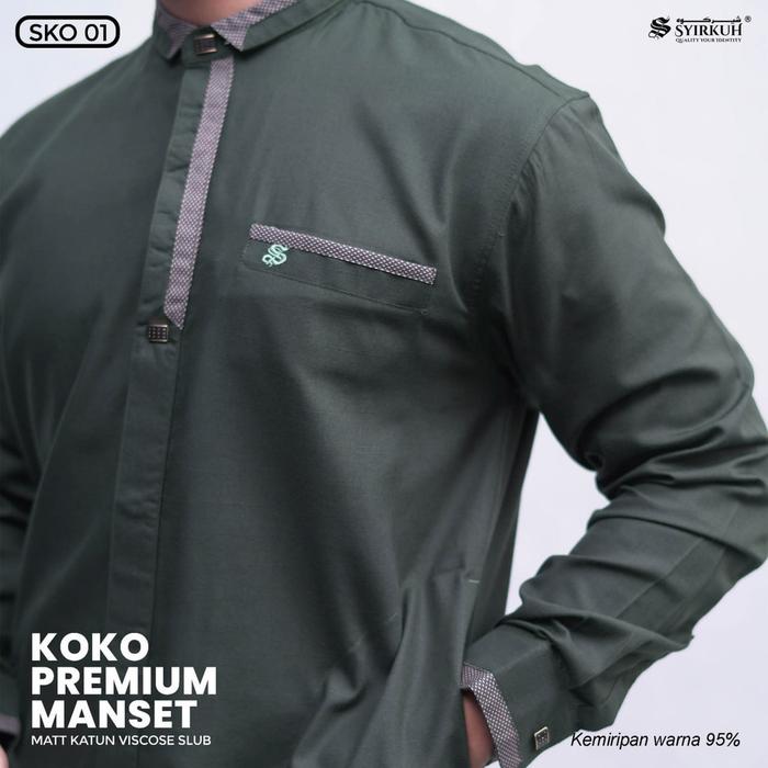 Gambar Syirkuh Koko Premium Pria Dewasa Lengan Panjang - Sacramento, L dari KAAF SHOP undefined Tokopedia