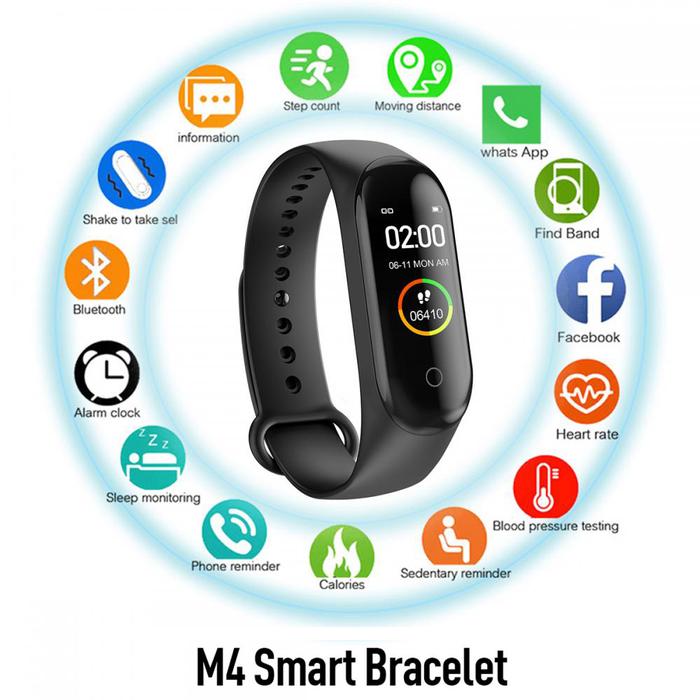 Jual SD M4 Smart Bracelet Band Sport Fitness Pedometer Tracker
