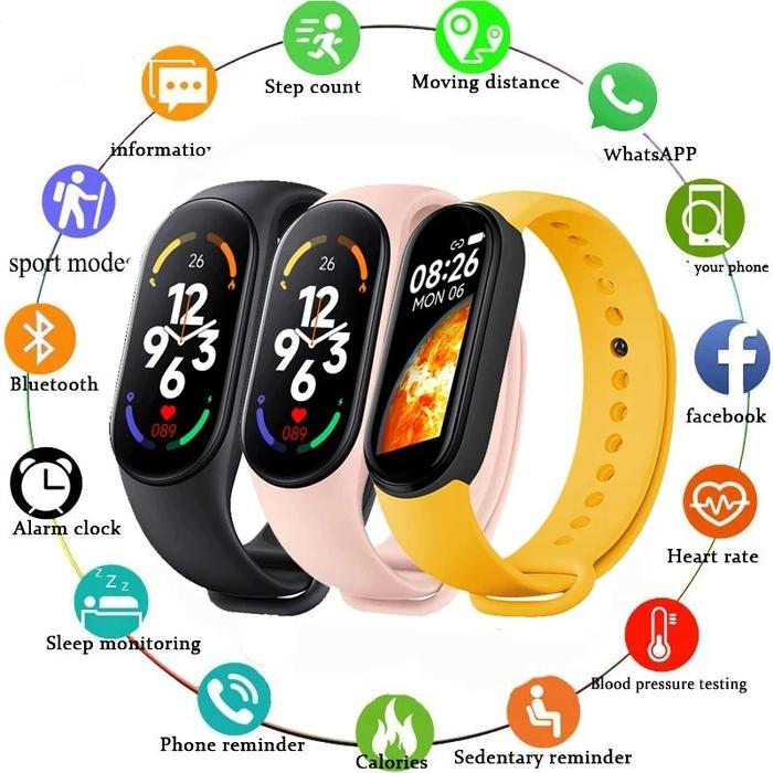 Ye M6 Smart Bracelet Womens Heart Rate Blood Pressure Monitor Water