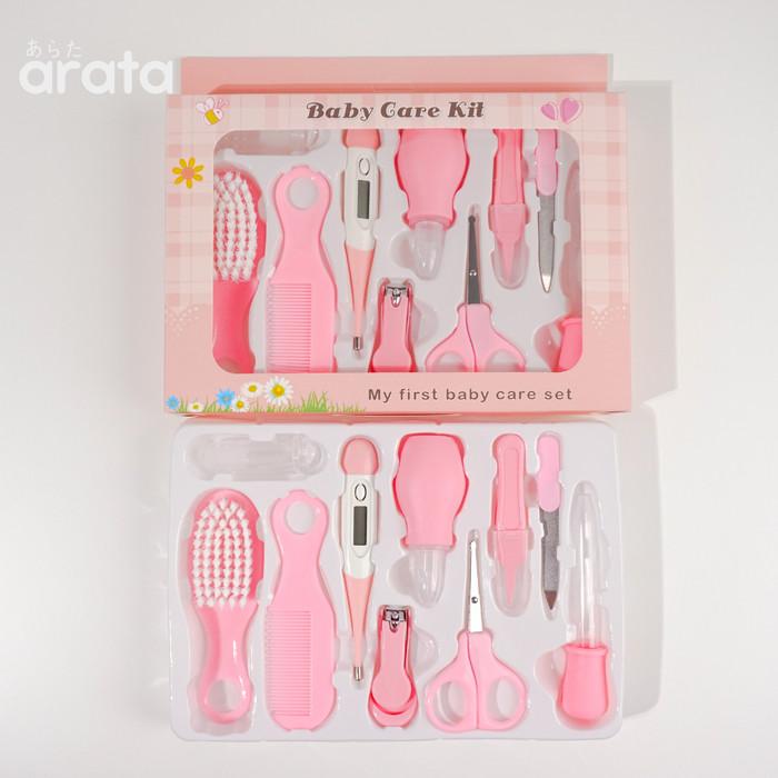 Gambar NEW PRODUCT ARATA 10IN1 BABY NAIL & HAIR CARE SET - SET PERAWATAN KUKU - Pink dari Babystore. undefined Tokopedia