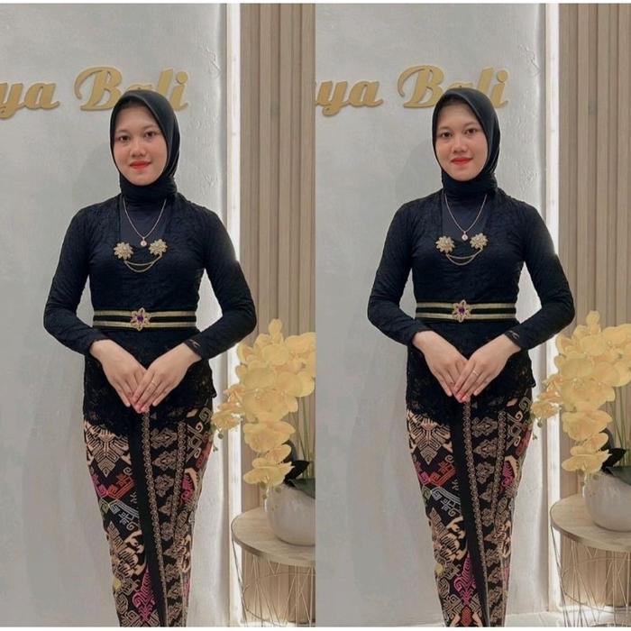 Gambar Setelan Kebaya Bali Sofia Versi Hijab - KODE I, L dari Faragrosir.ID undefined Tokopedia