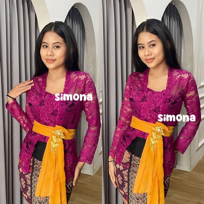 Gambar SET KEBAYA BALI JADI STRAIT SOFIA 100RB AJA (KATALOG 2) - Magenta, XXL dari Faragrosir.ID undefined Tokopedia