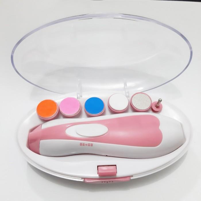 Gambar NEW PRODUCT GUNTING KUKU ELEKTRIK BAYI DAN DEWASA BABY NAIL TRIMMER - Merah Muda dari Babystore. undefined Tokopedia